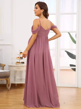 A-Line Chiffon Maternity Gown