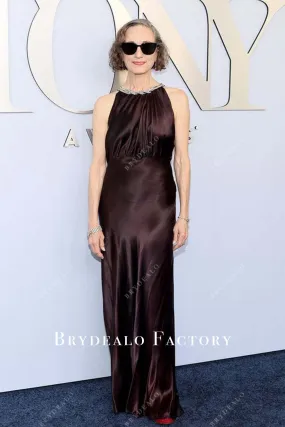 Bebe Neuwirth 2024 Tony Awards Chocolate Long Dress