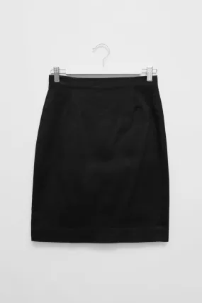 BLACK STRETCHY MARC CAIN MINI SKIRT