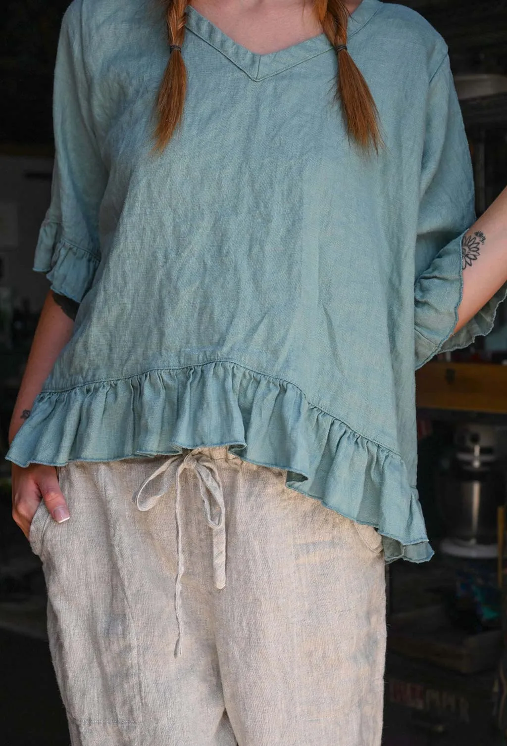 Breezy Top in Linen