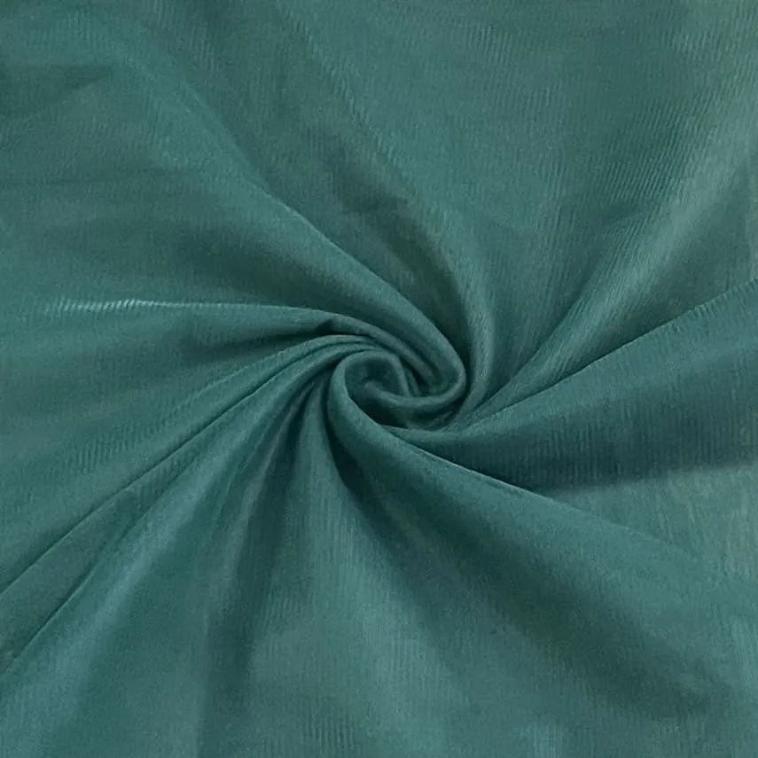 Classic British Racing Green Solid Net Fabric