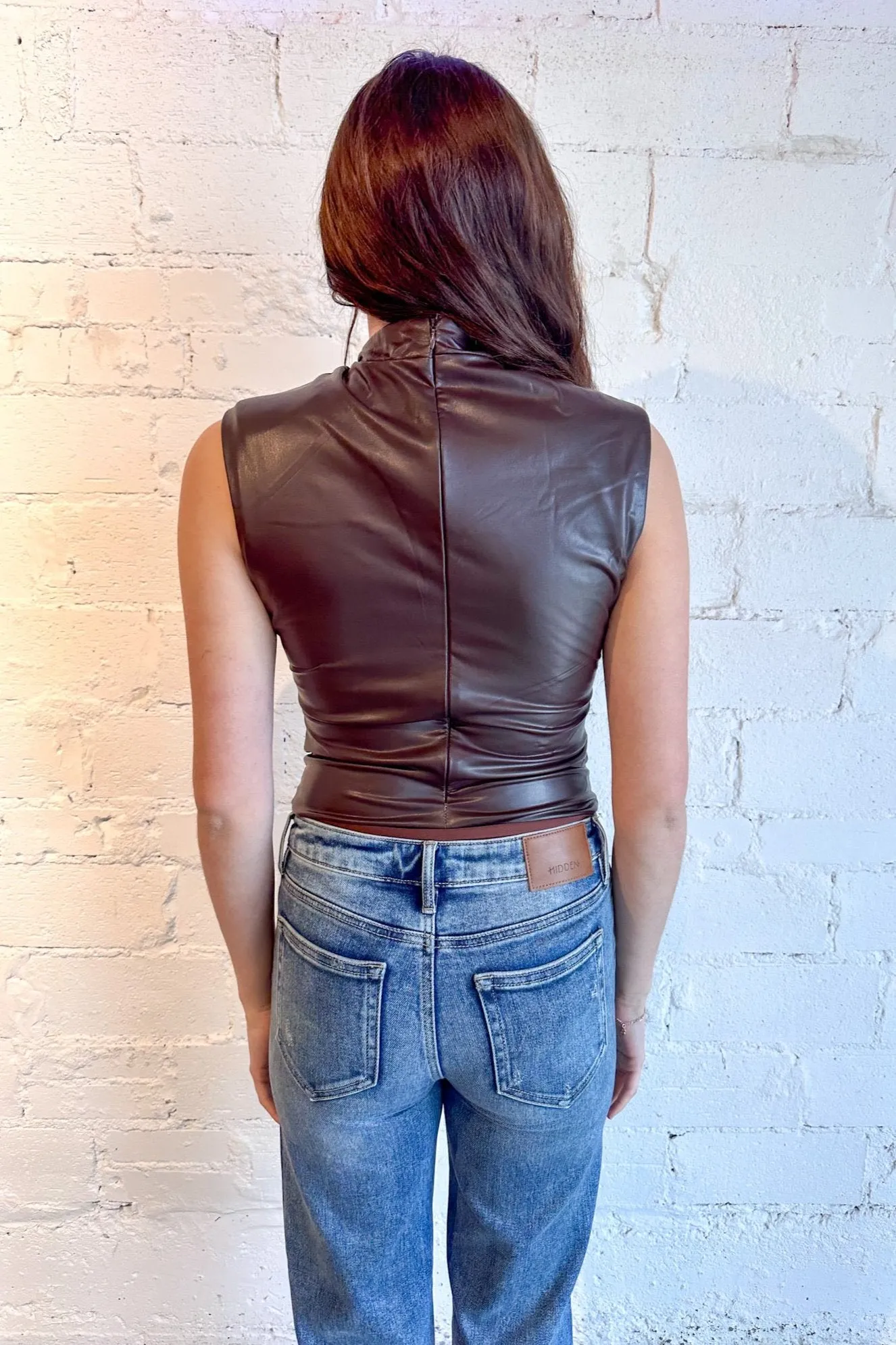 Erika Leather Bodysuit