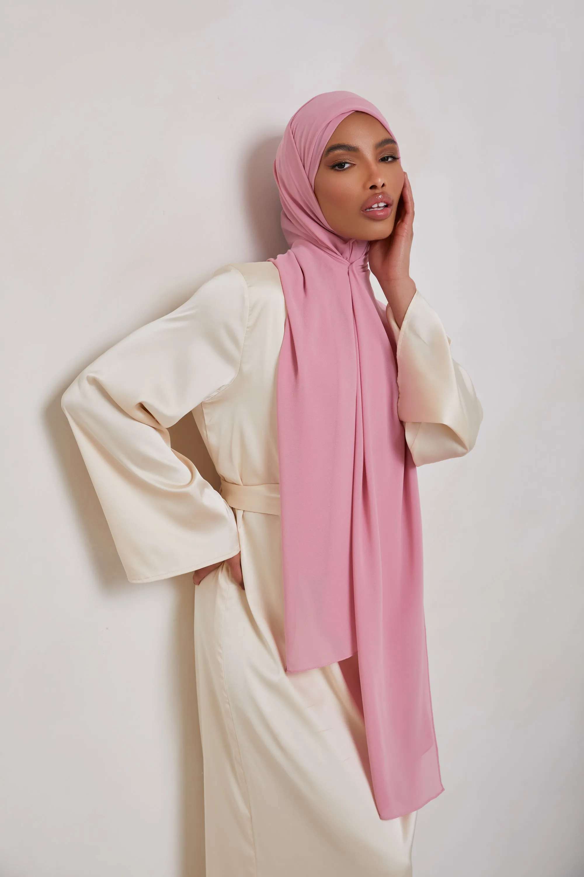 Essential Chiffon Hijab - Bridal Pink