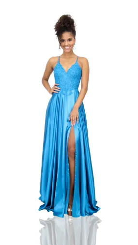 Faviana Glamour Satin A-Line Dress S10400