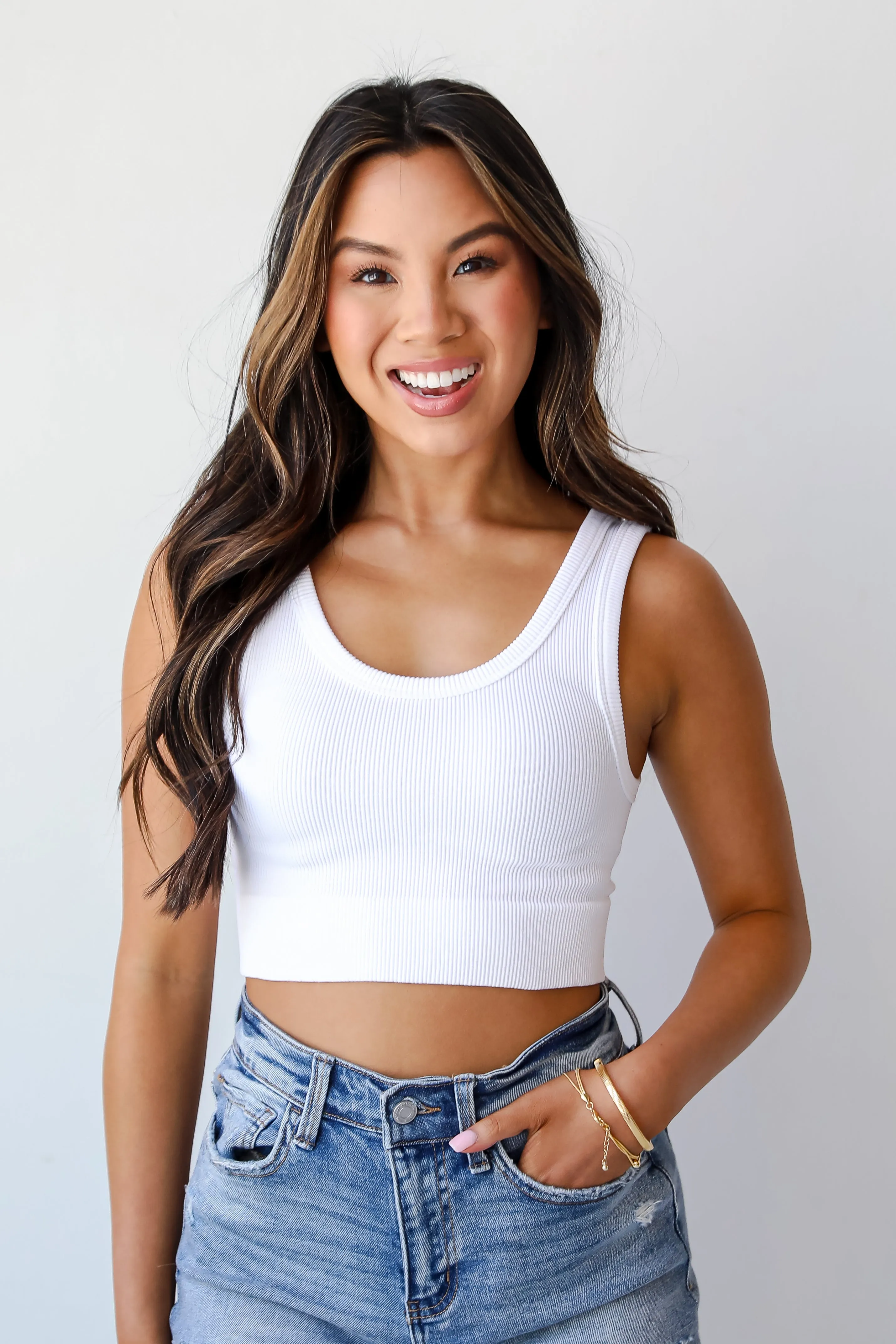 FINAL SALE - Easy On Me Seamless Cropped Tank