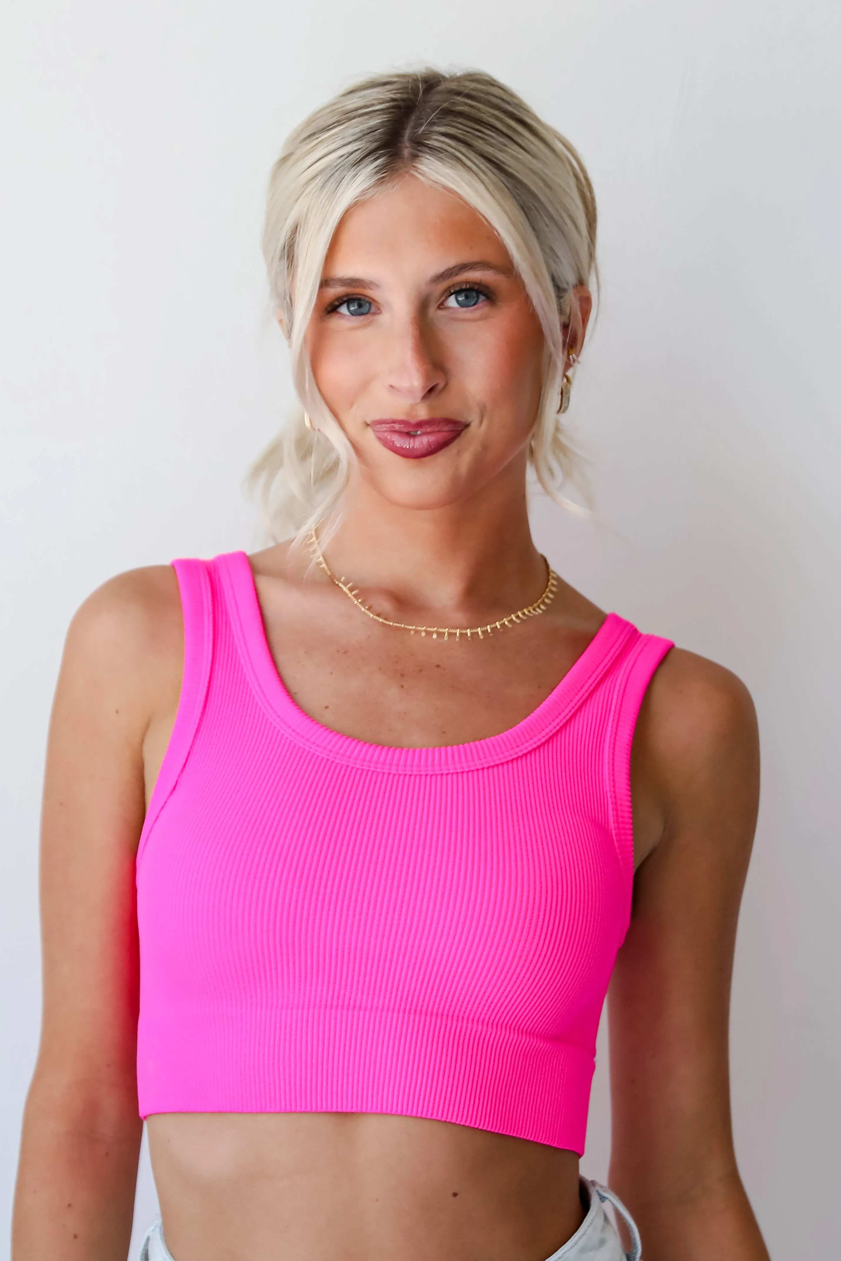 FINAL SALE - Easy On Me Seamless Cropped Tank