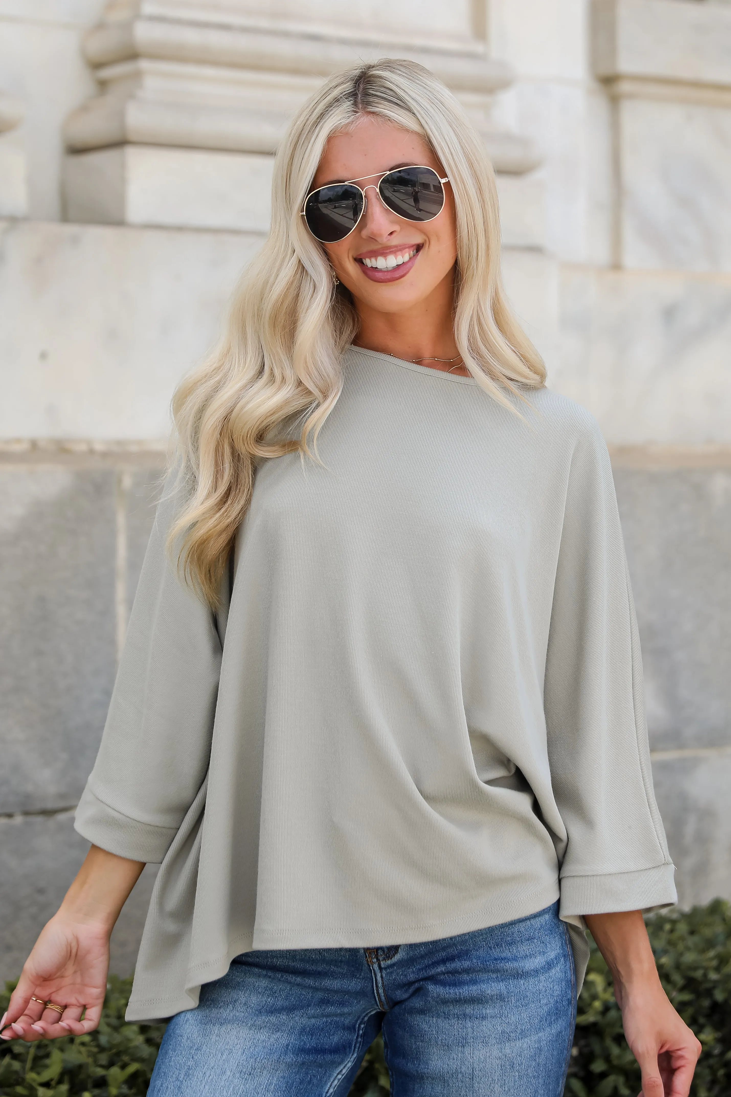 FINAL SALE - Reagan Oversized Knit Top