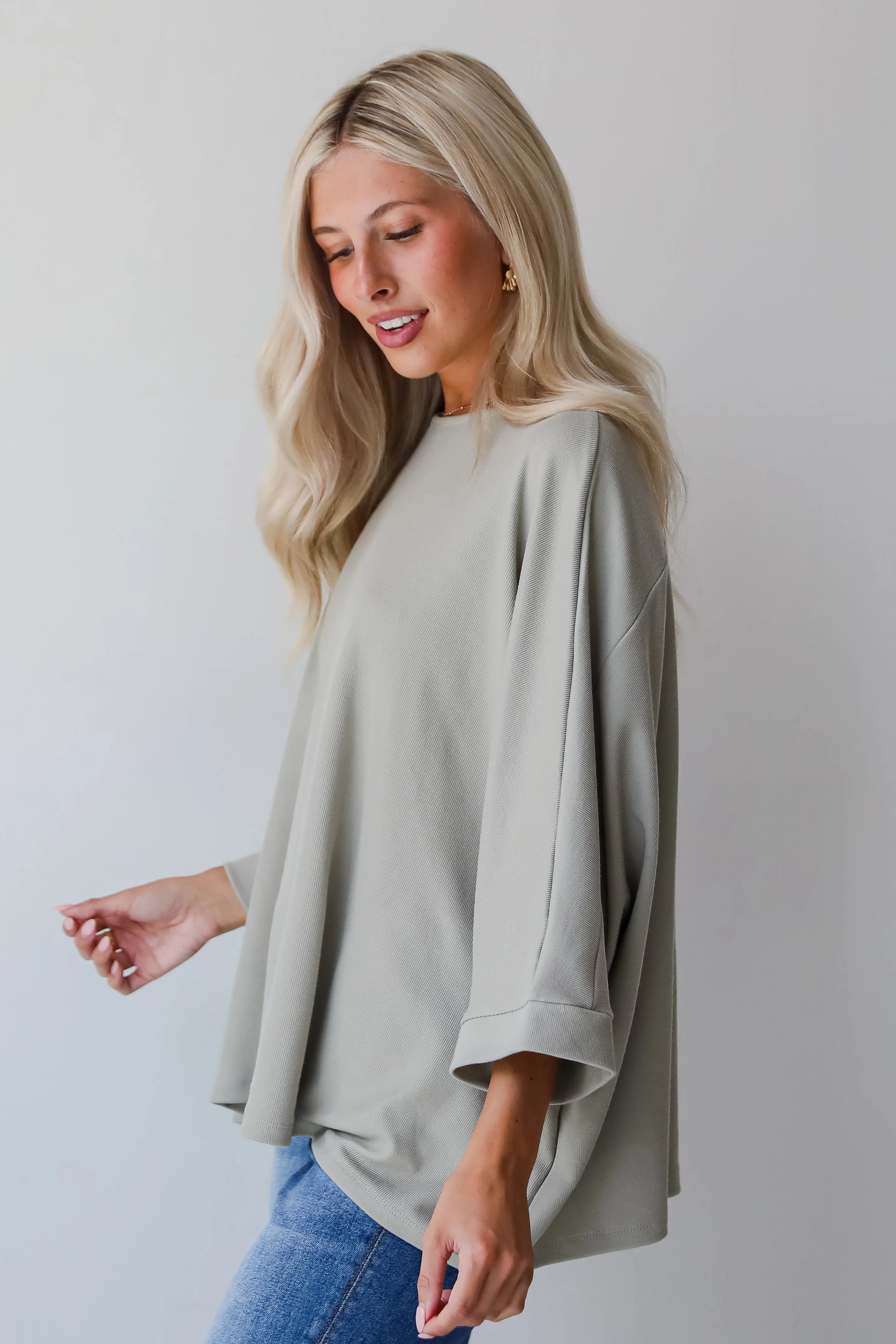 FINAL SALE - Reagan Oversized Knit Top