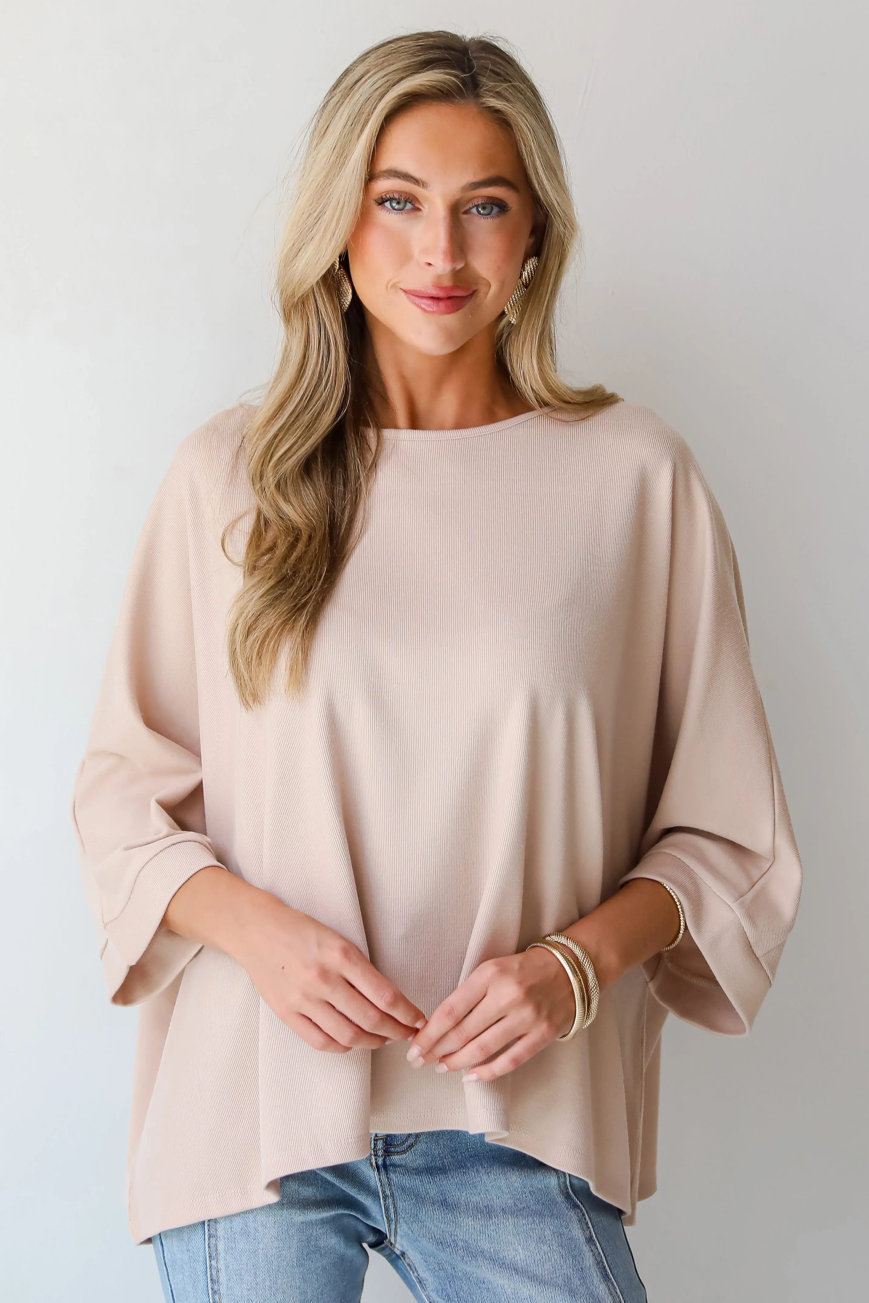 FINAL SALE - Reagan Oversized Knit Top