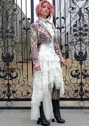 FRENCH CABARET SKIRT - IVORY