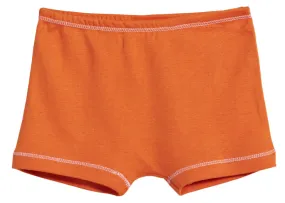 Girls Cotton "Boy Shorts" Underwear | Orange