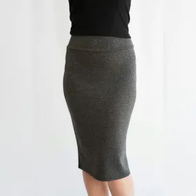 KMW Charcoal Pencil Skirt