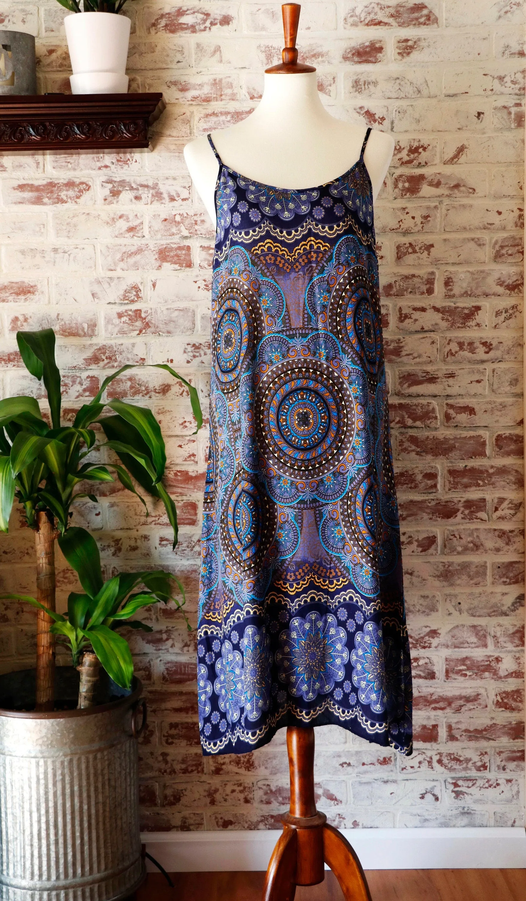 Long Sleeve Mini Dress Mandala Maxi Dress sleeves Dress Boho Hippie Bohemian Beach Gypsy Pajamas Dress for Women summer dress