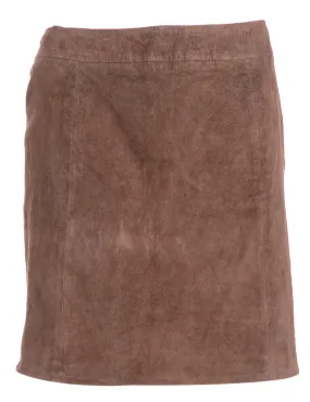 Reworked Robyn Mini Suede Skirt