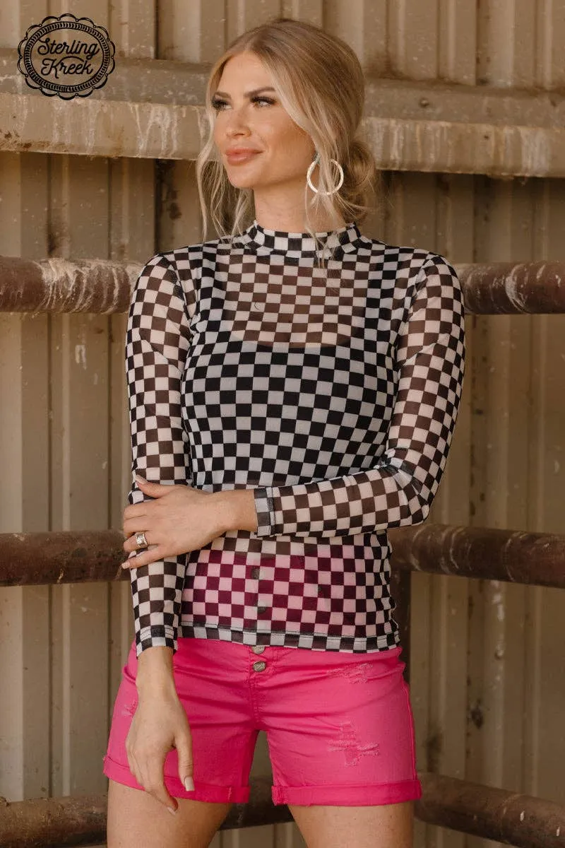 Sterling Kreek Round The Track Mesh Top