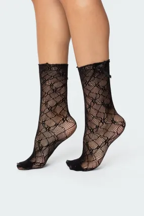 Stretchy Knit Mesh Socks