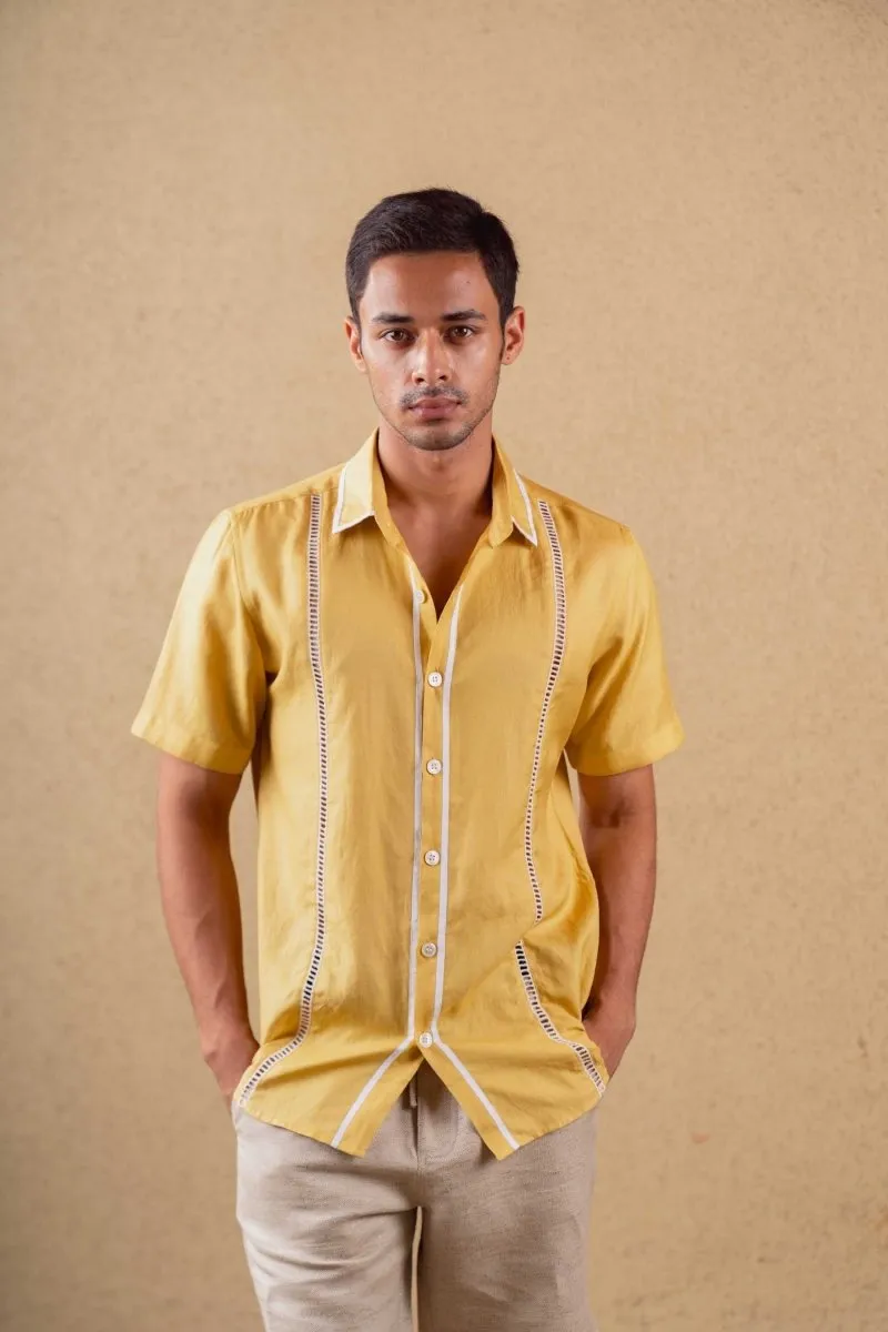 Terra Shirt - Mustard - Hemp Tencel