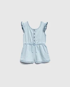 Toddler Girls Chambray Romper